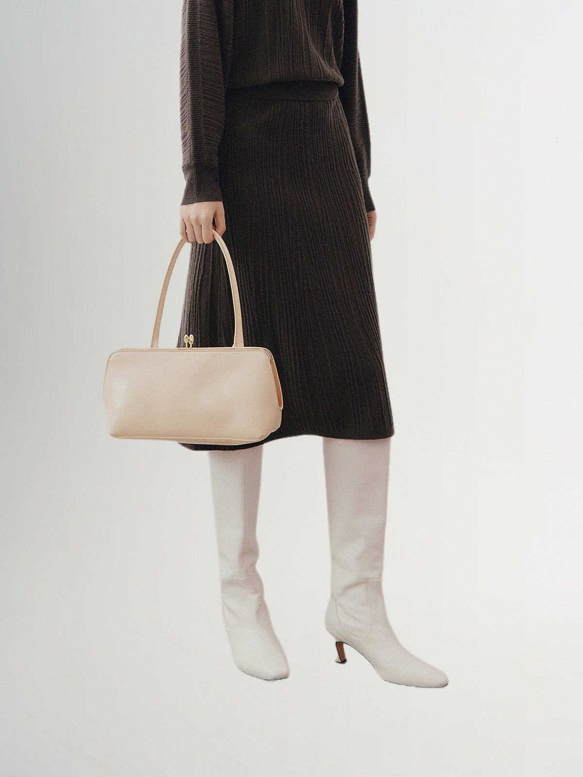 Long flared skirt