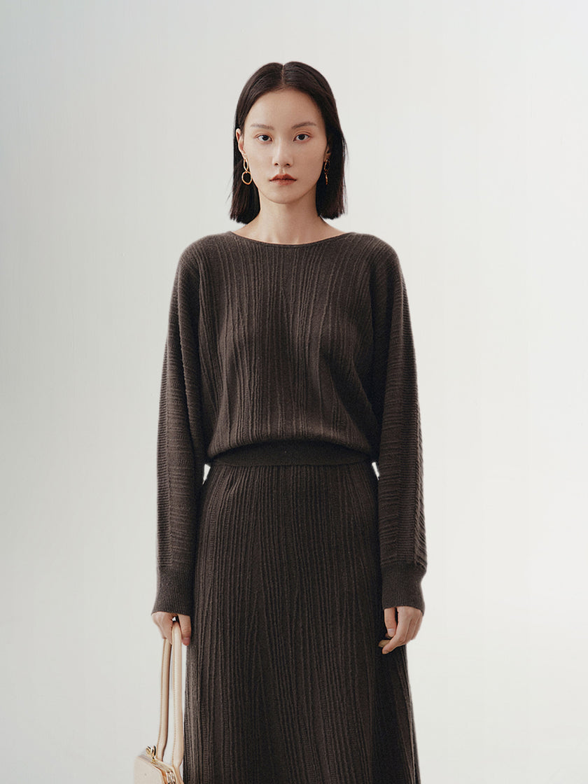 Brown wool sweater 100% wool