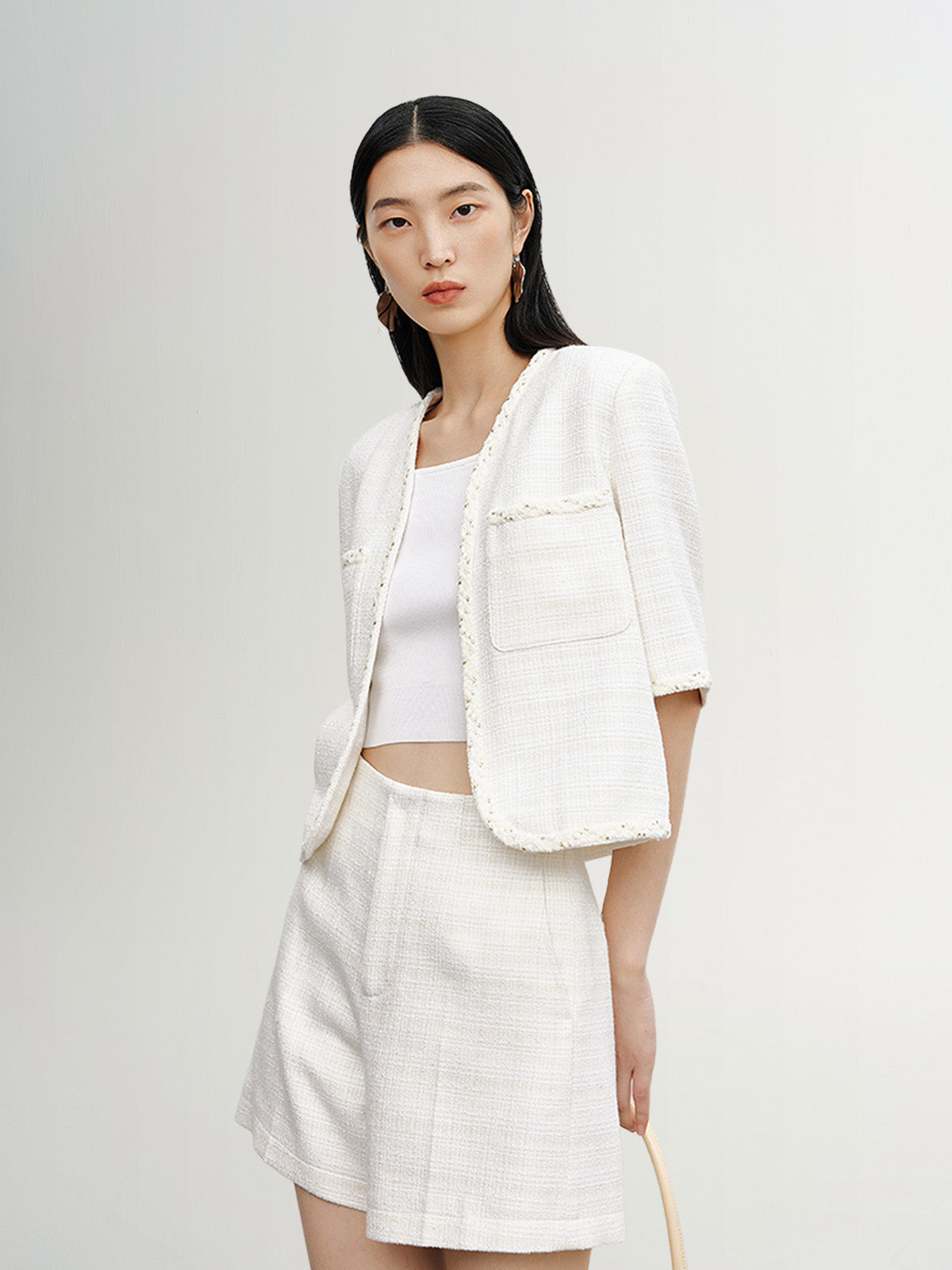 Short tweed jacket