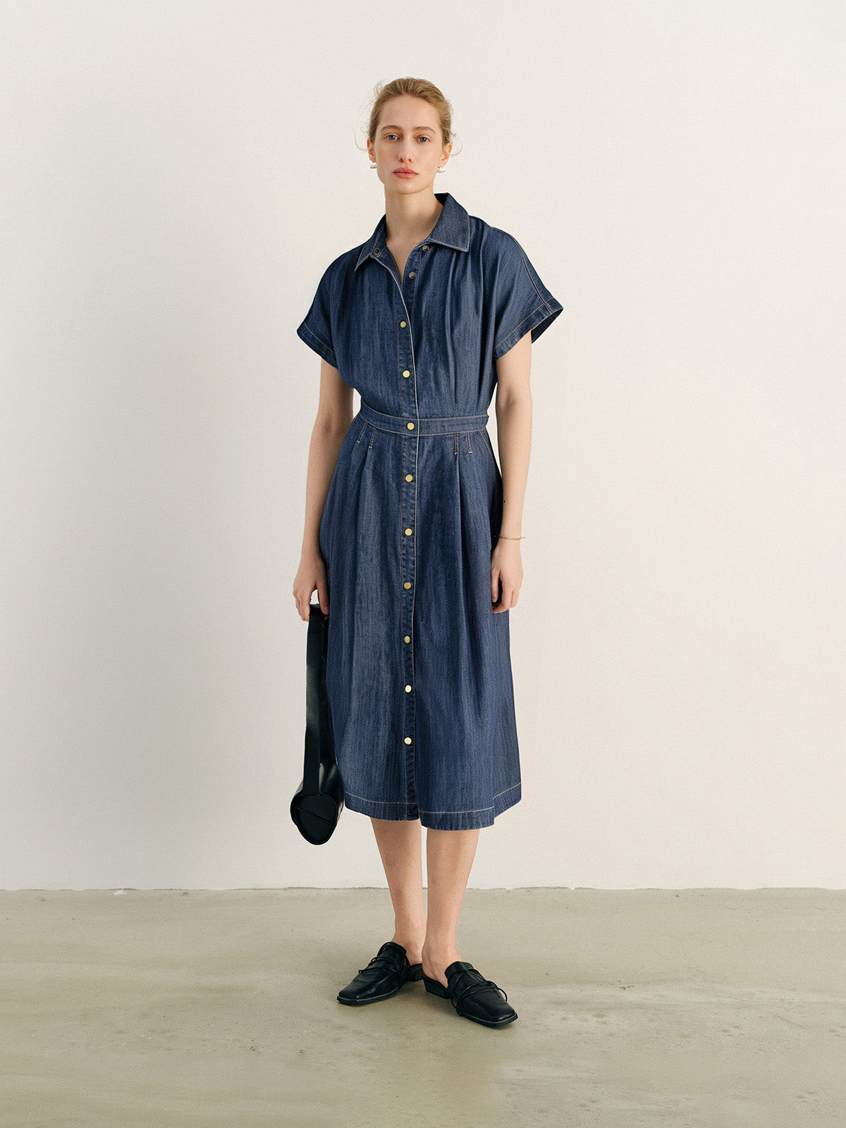 Pure Cotton Denim Dress