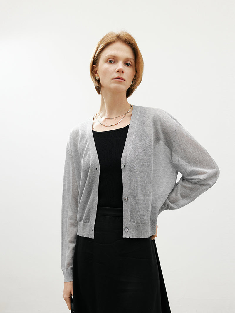 Thin gray vest