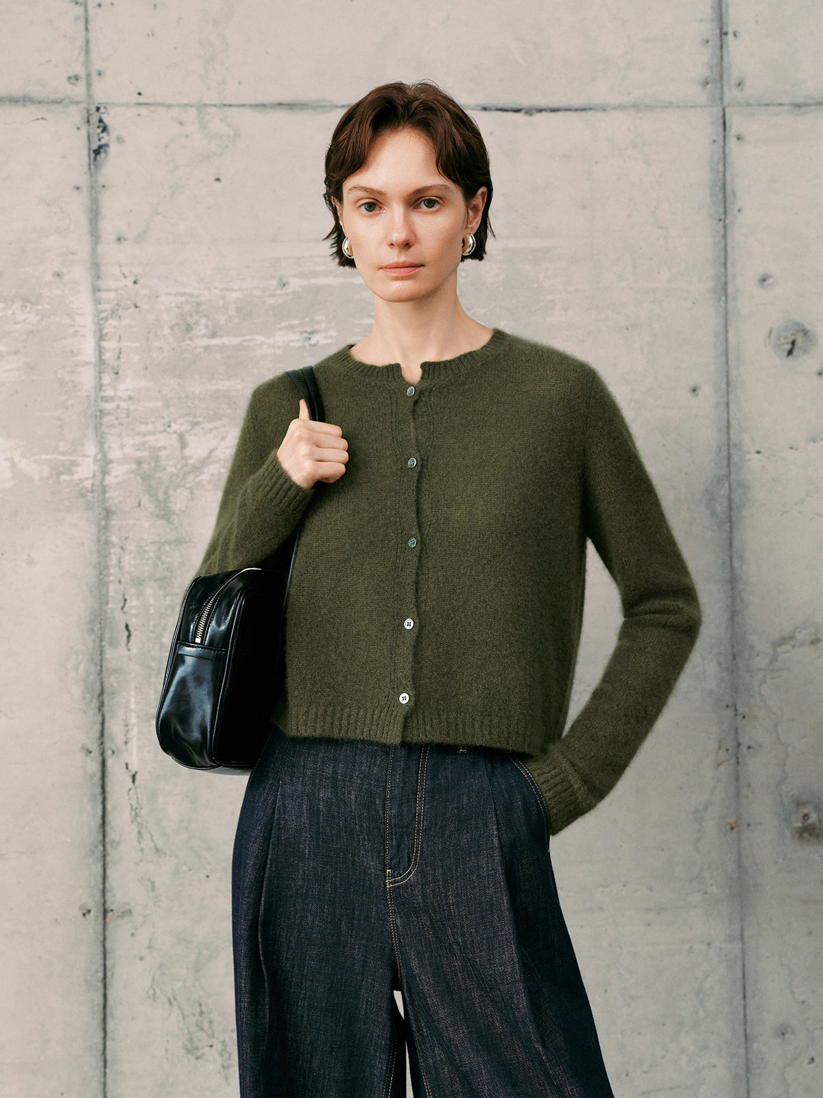 Silk-Cashmere Cardigan