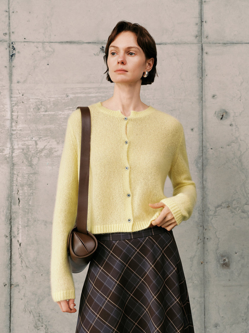 Silk-Cashmere Cardigan