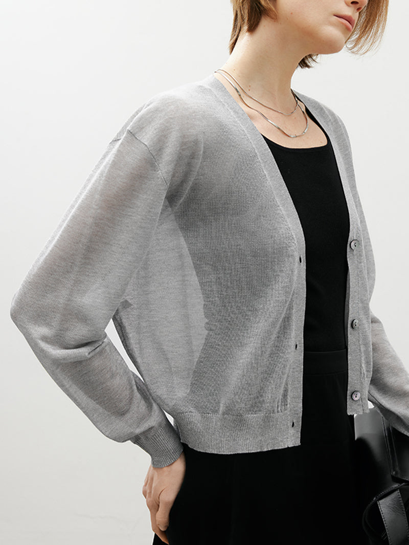 Thin gray vest