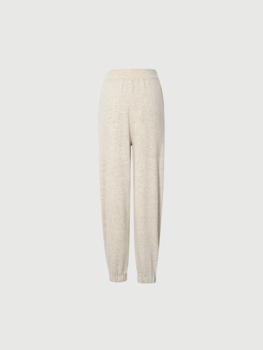 Knitted wool pants - Oatmeal color