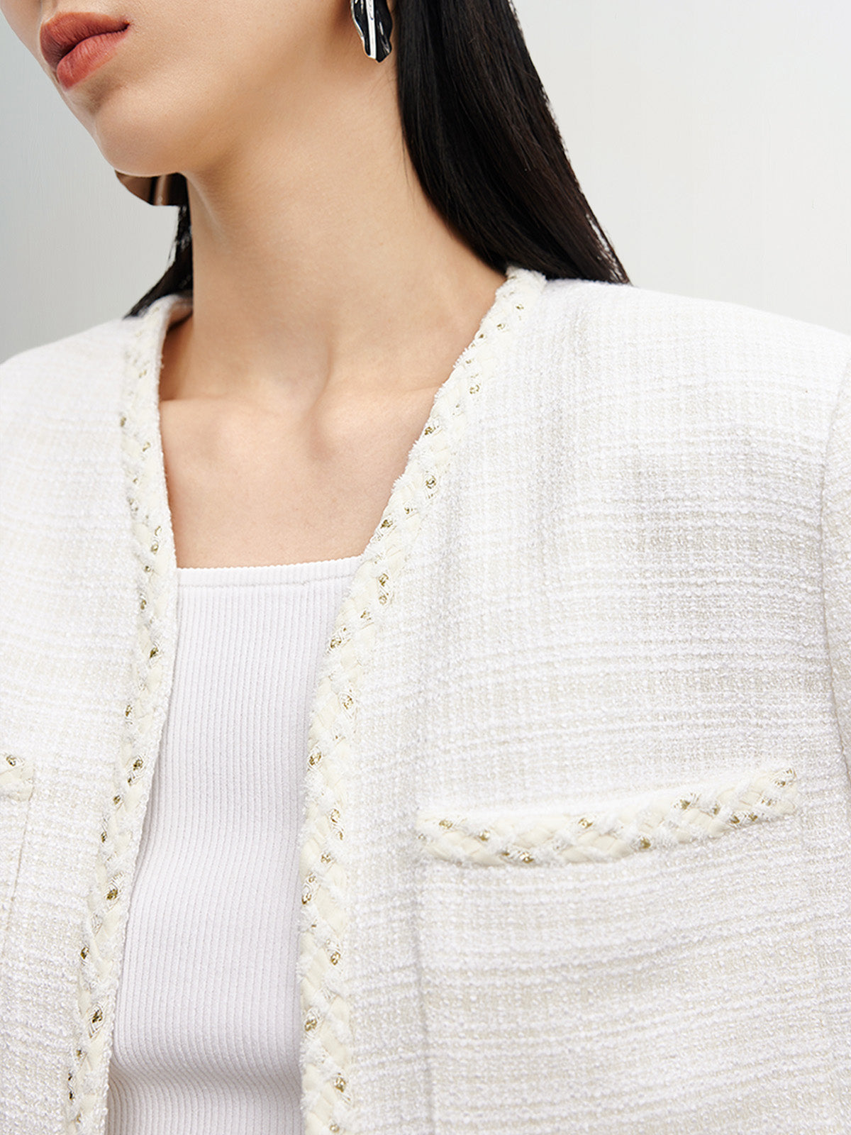 Short tweed jacket