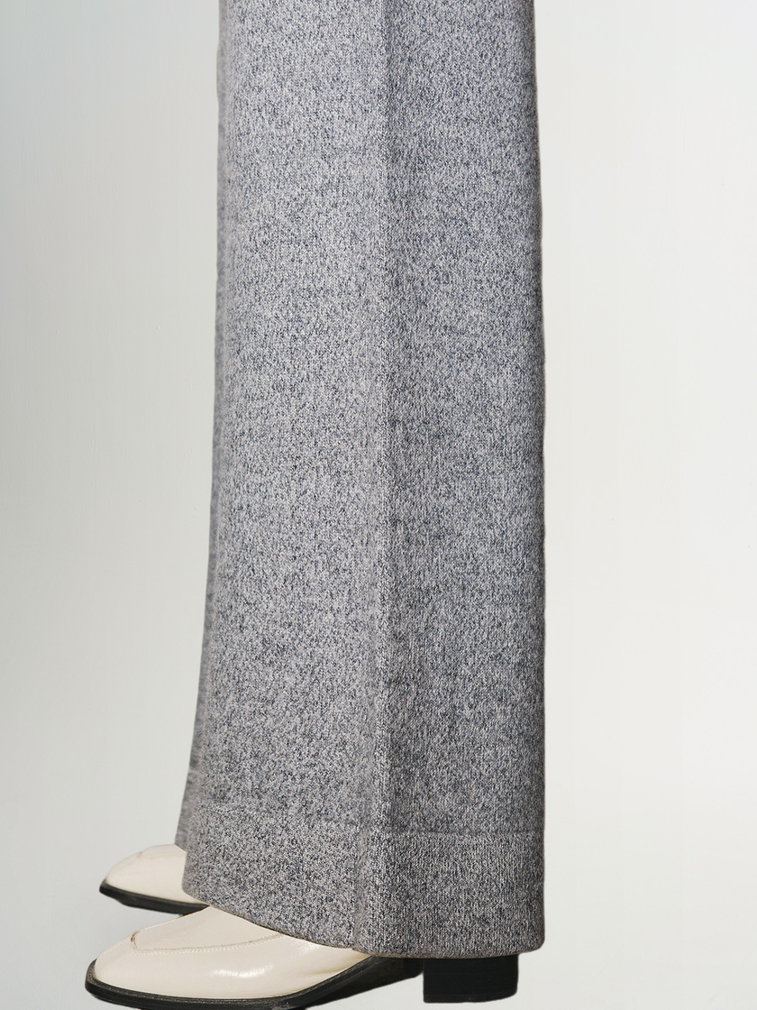 Loose gray cashmere pants