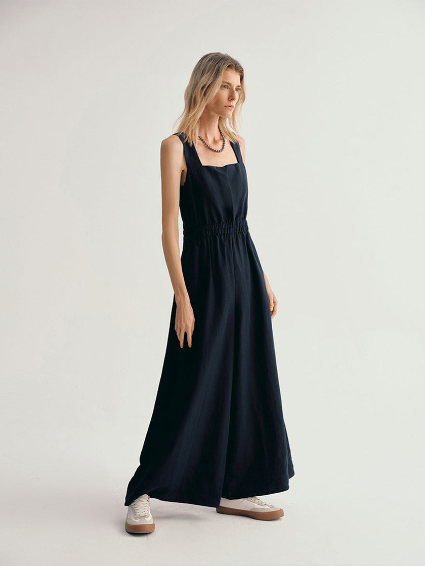 Blue jumpsuit