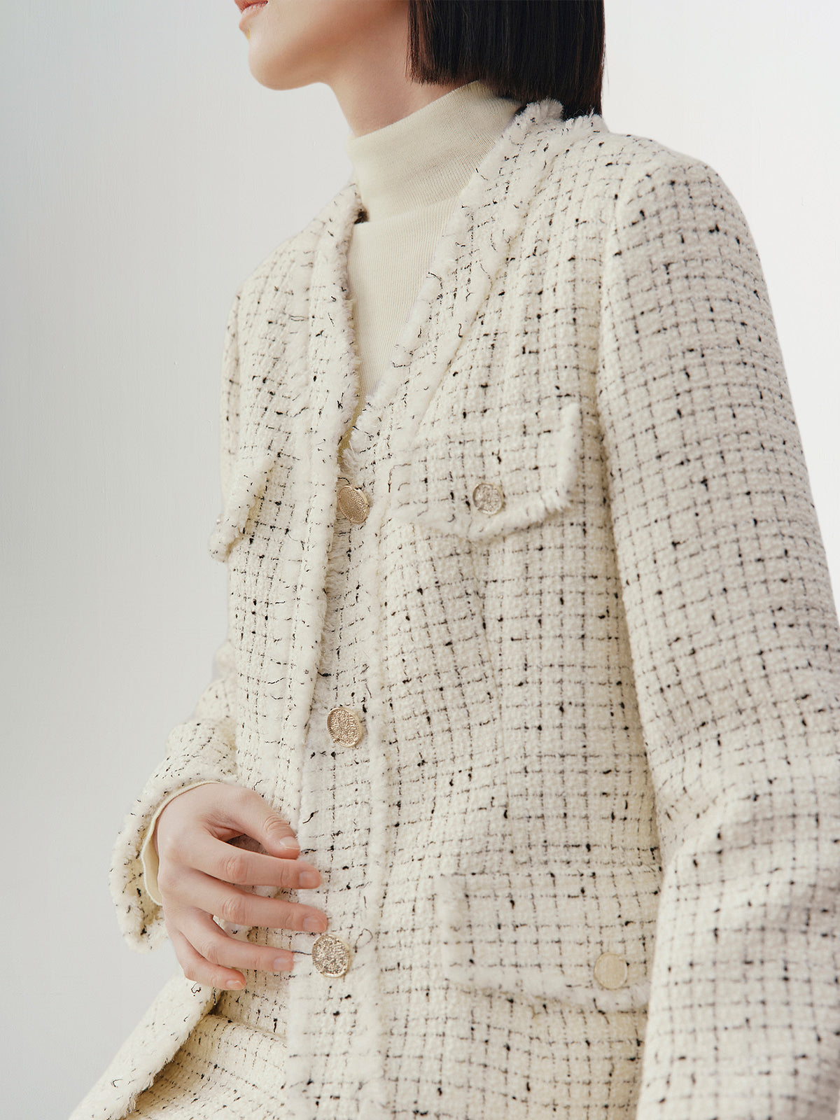 Long tweed jacket