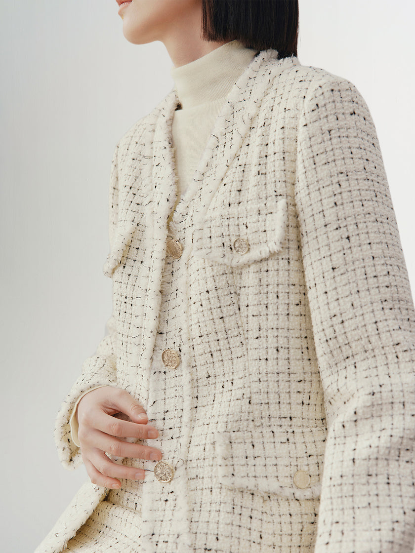 Long tweed jacket