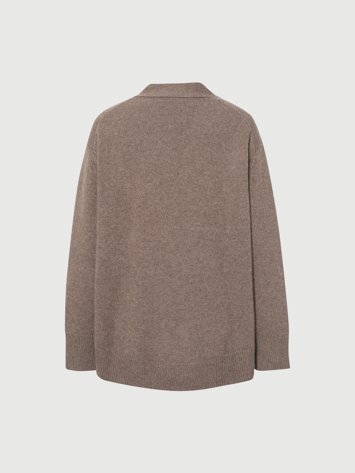 100% cashmere long-sleeved button-up cardigan