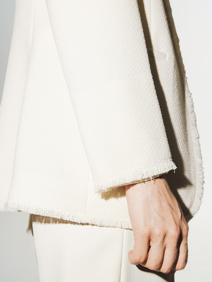 Beige tweed blazer
