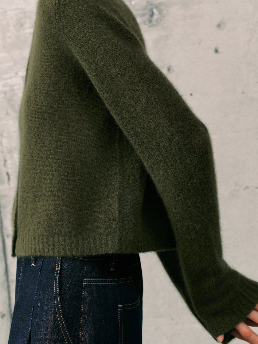Silk-Cashmere Cardigan