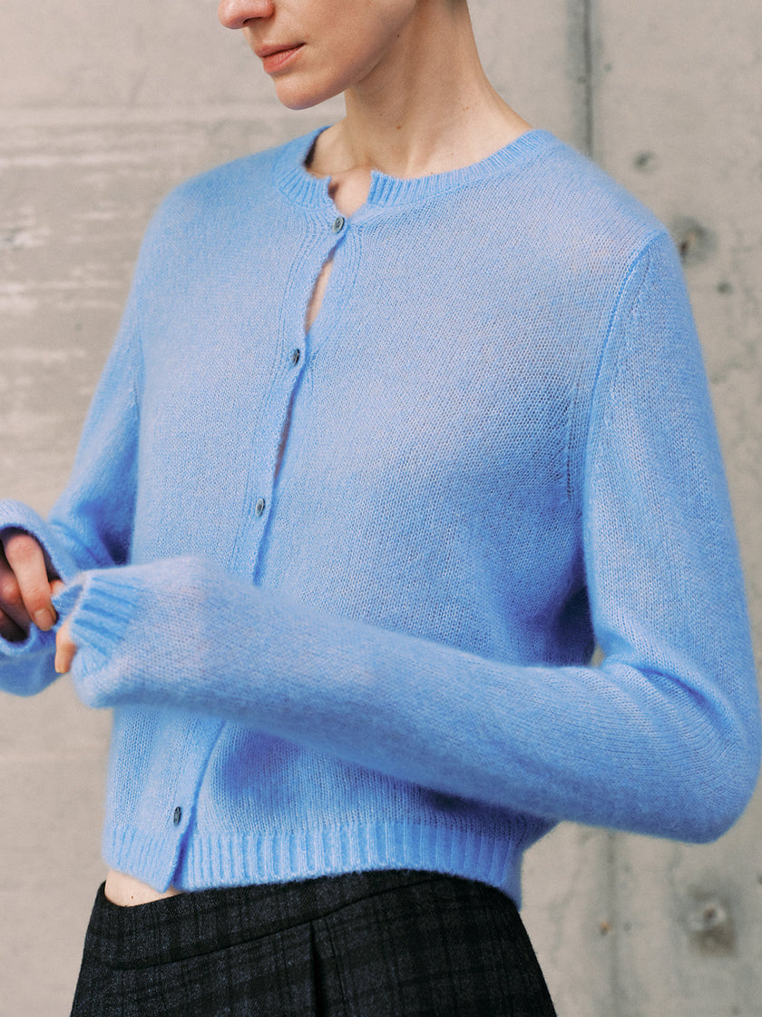 Silk-Cashmere Cardigan