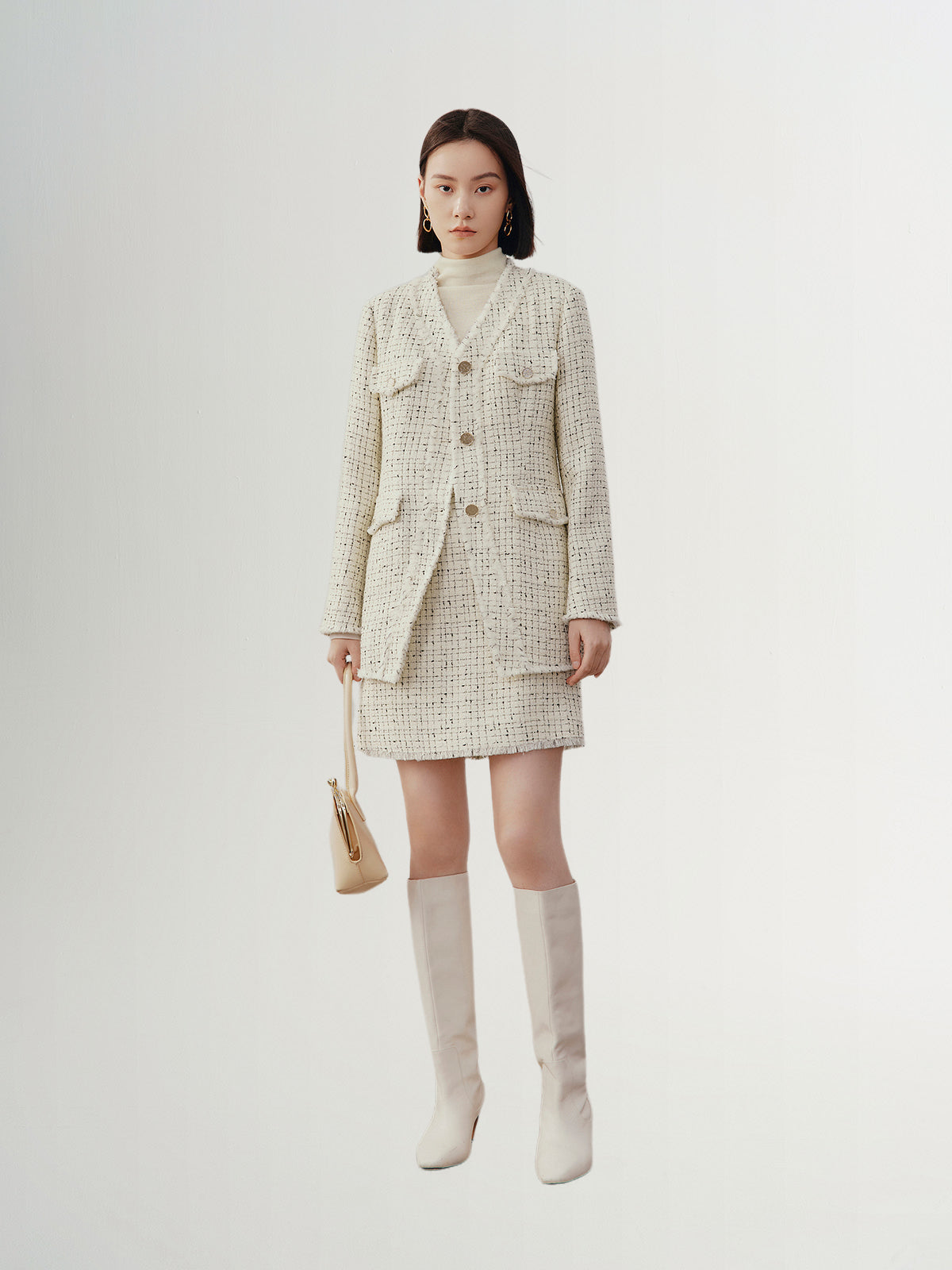 Long tweed jacket
