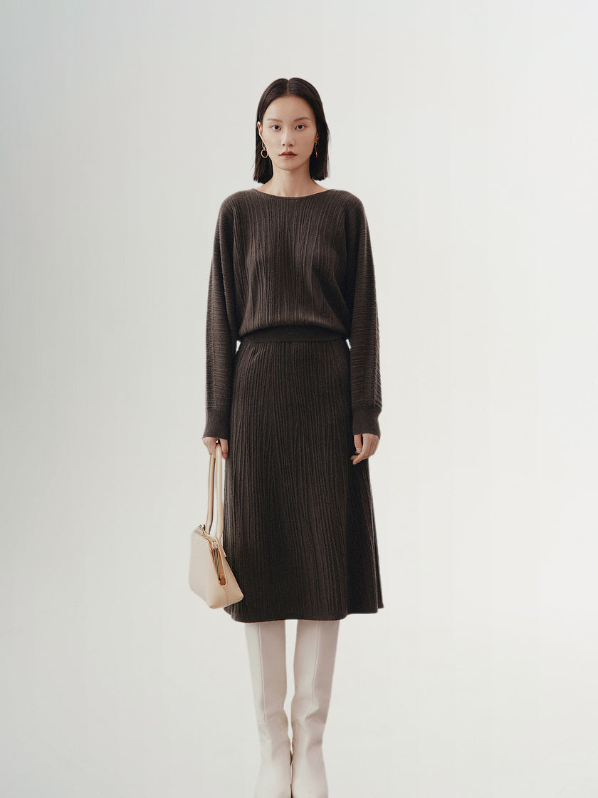 Brown wool sweater 100% wool