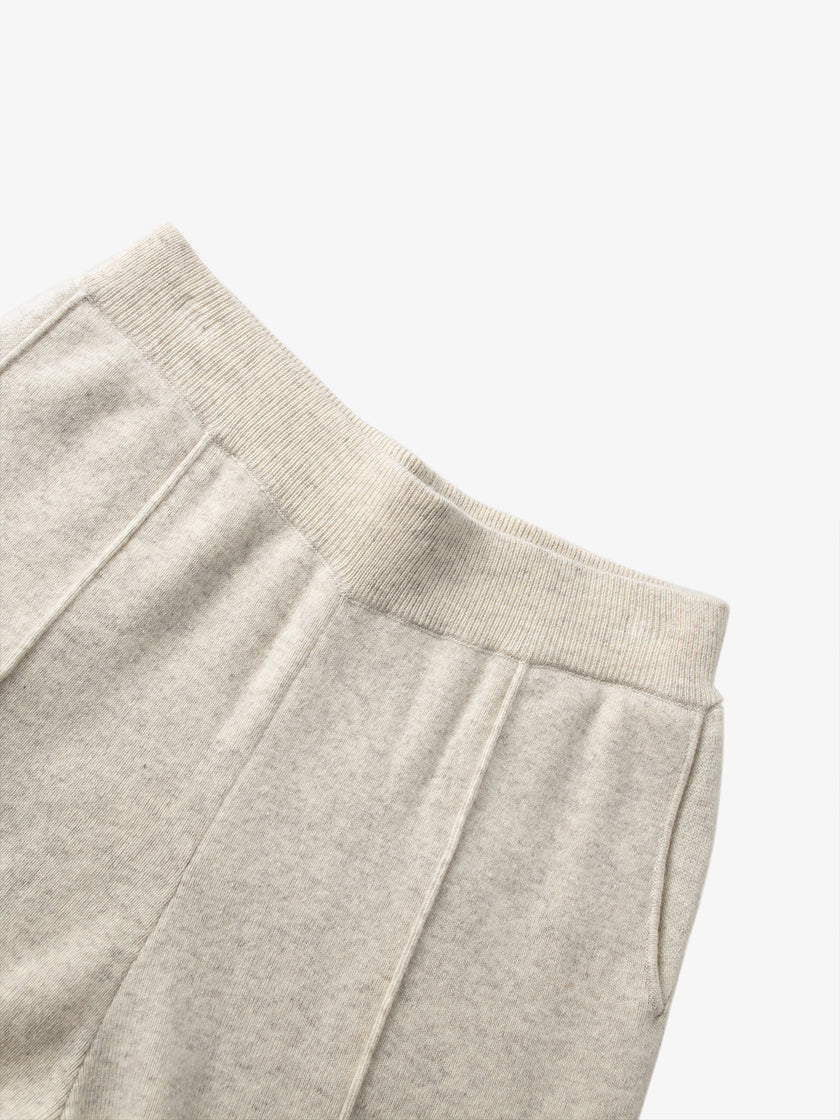 Knitted wool pants - Oatmeal color