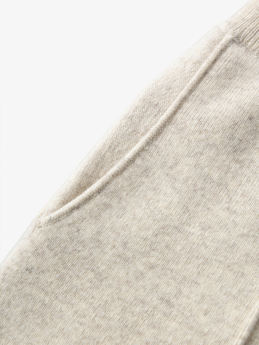 Knitted wool pants - Oatmeal color