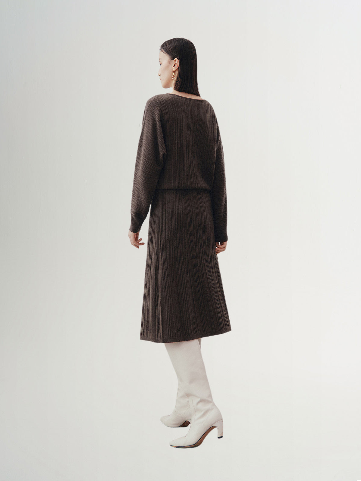 Brown wool sweater 100% wool