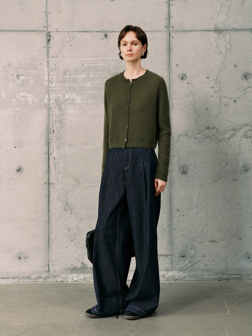 Silk-Cashmere Cardigan