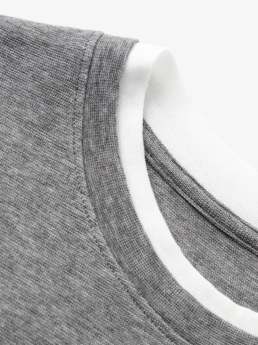 Double collar T-shirt