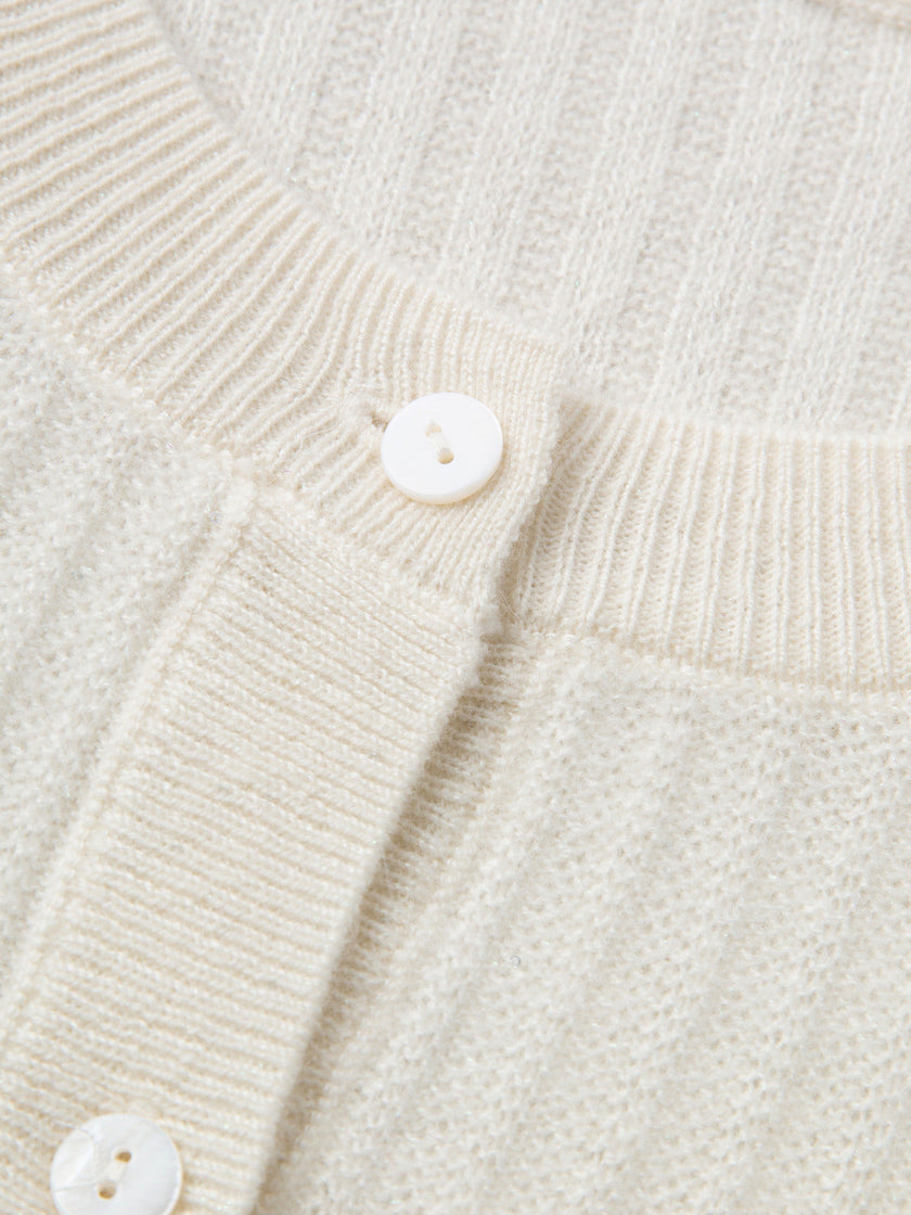 White cashmere cardigan