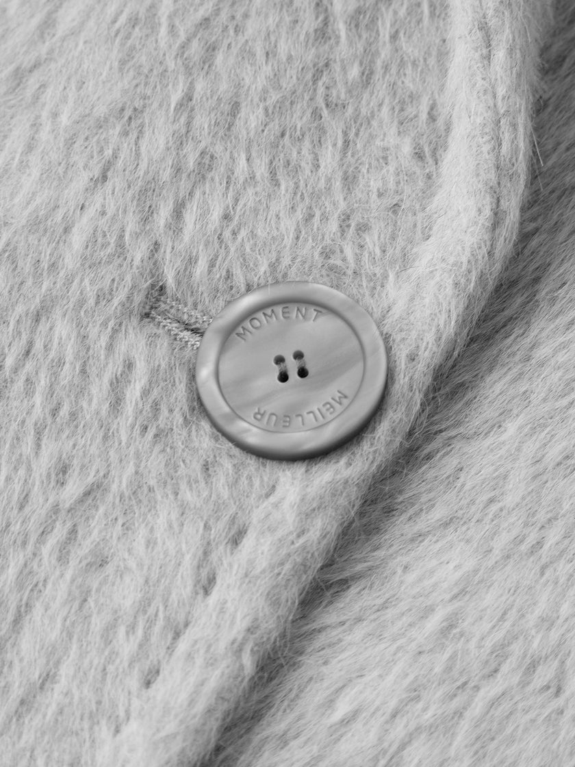 Light gray alpaca coat