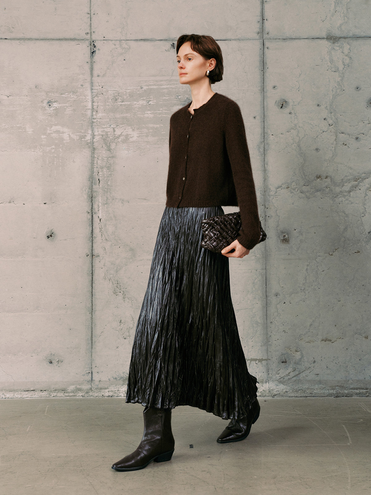 Silk-Cashmere Cardigan