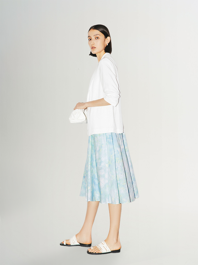 White blazer 3/4 sleeves