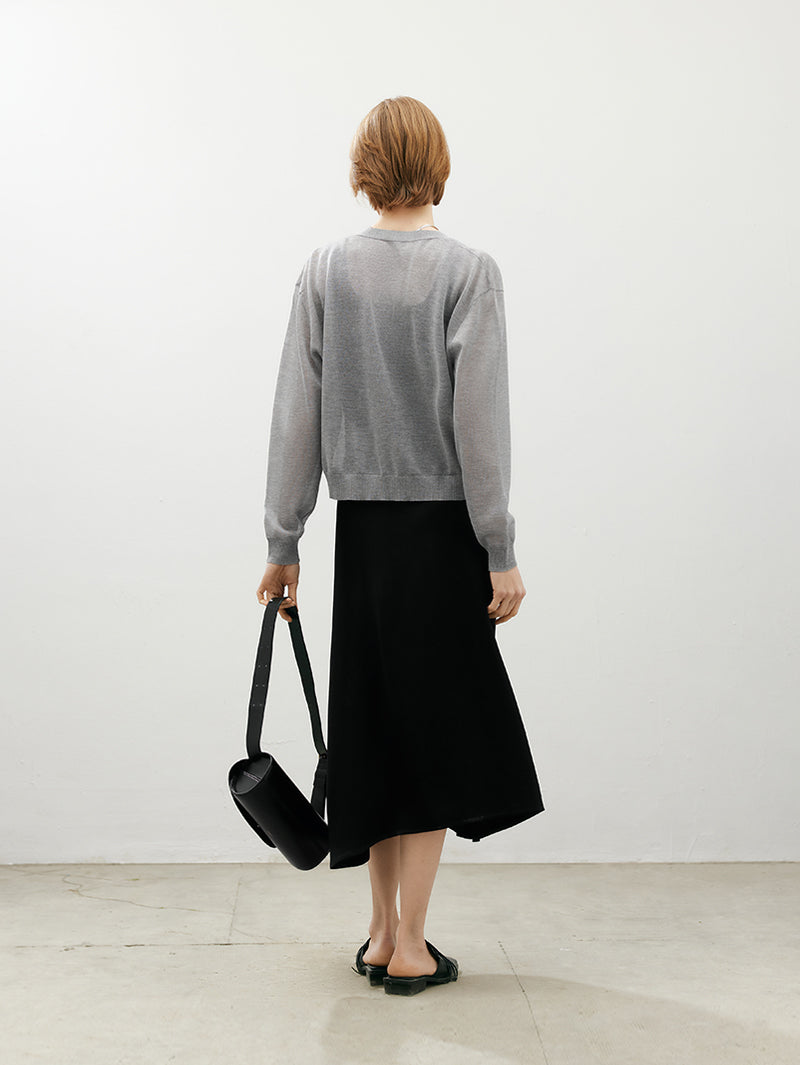 Thin gray vest