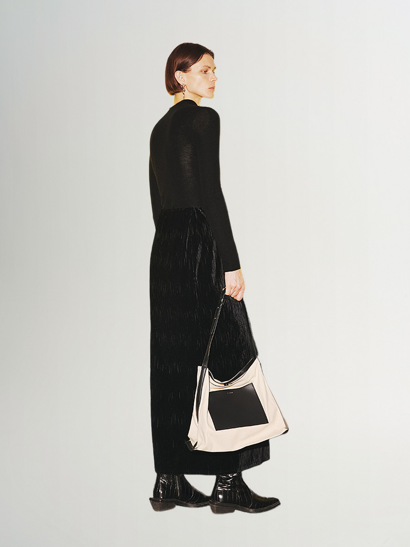 Black straight skirt