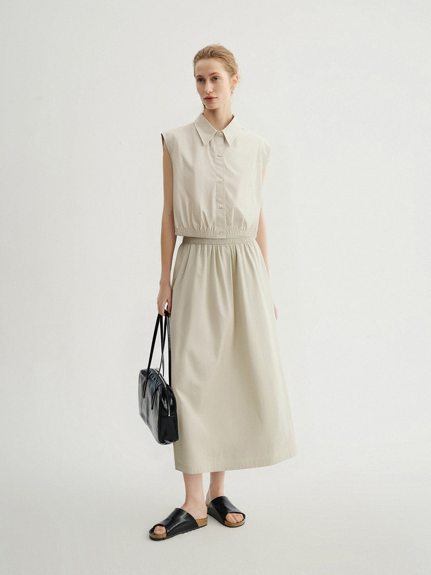 Top sans manches en coton