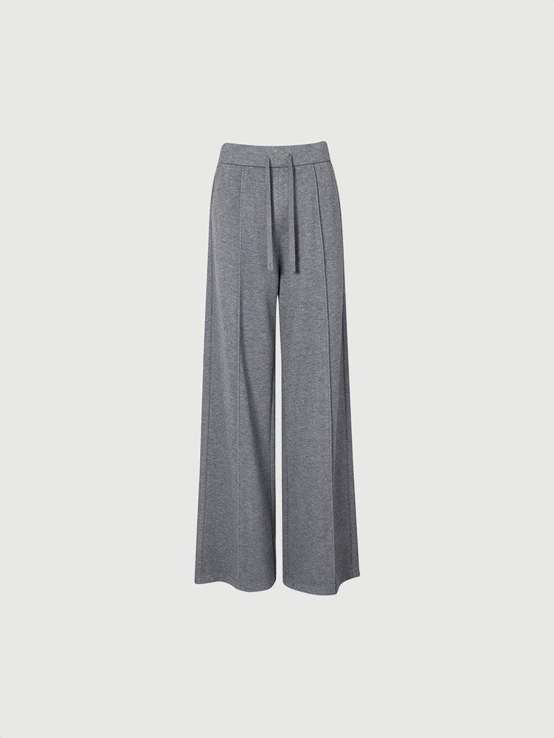 Dark gray wide leg straight pants