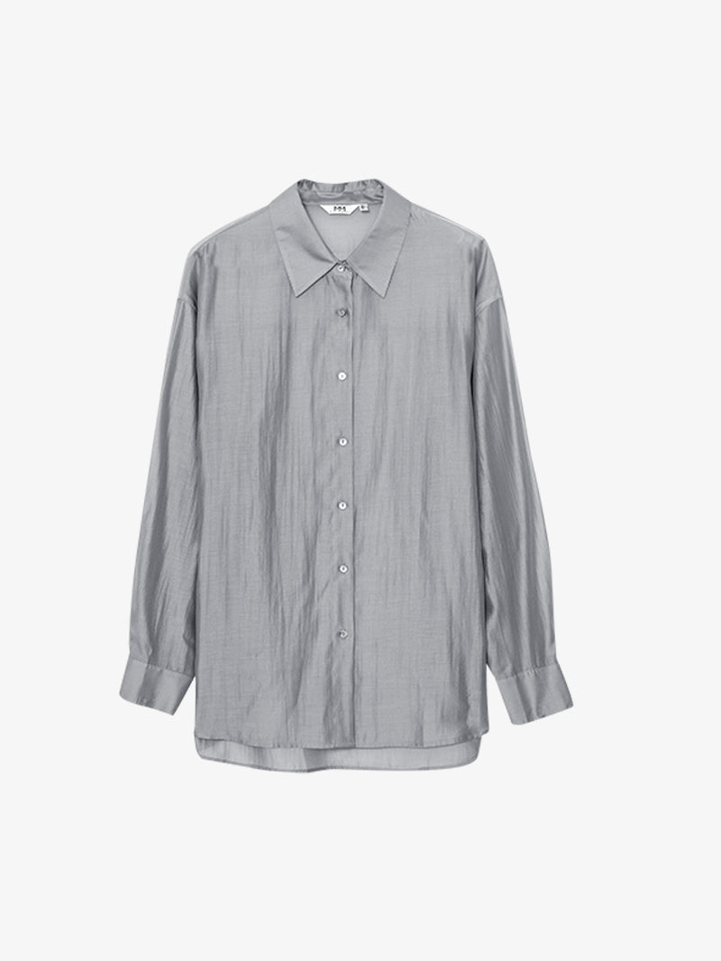 Chemise grise fluide
