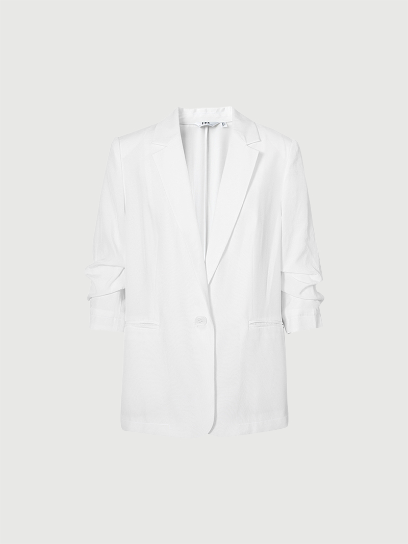 White blazer 3/4 sleeves