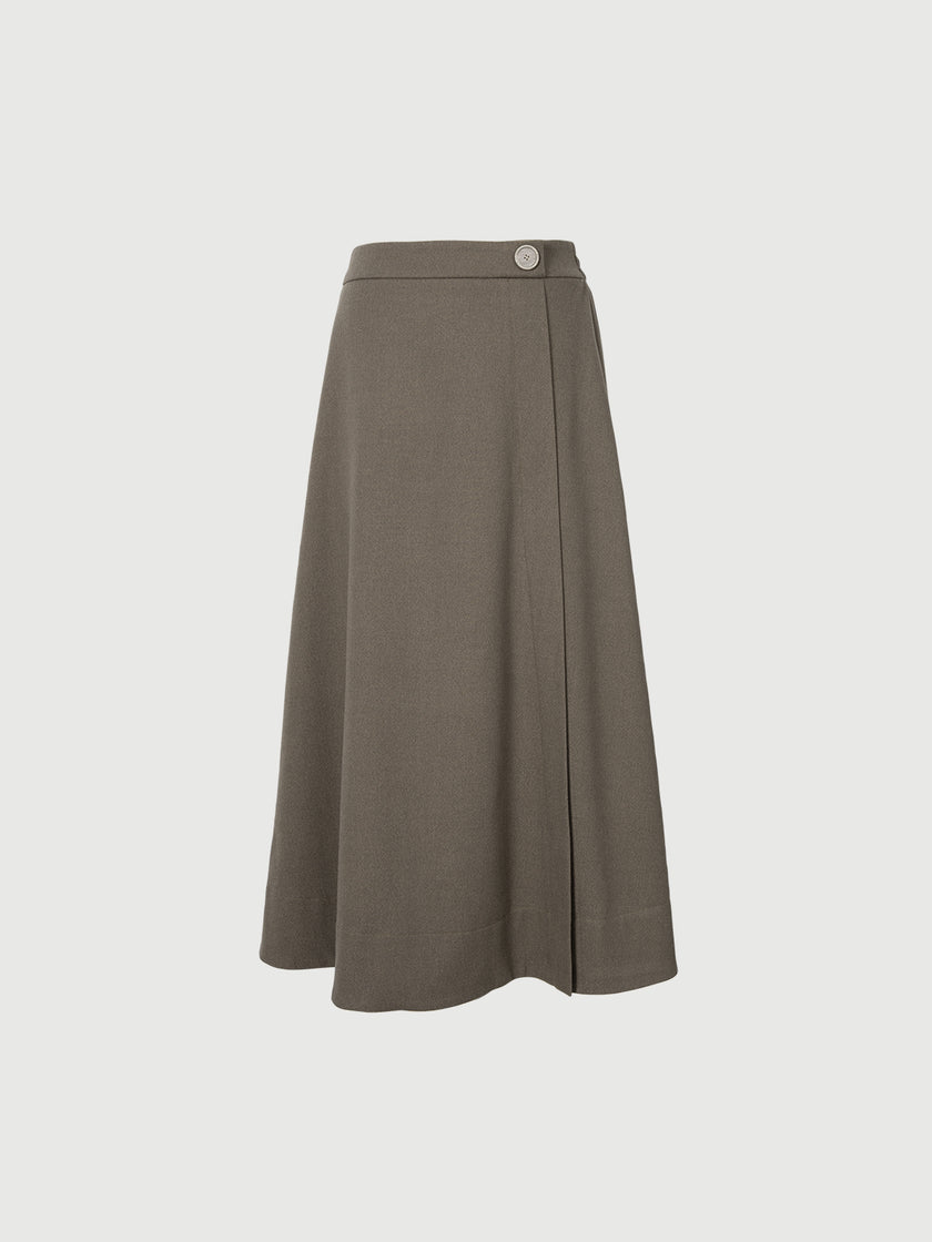 Jupe A-line marron