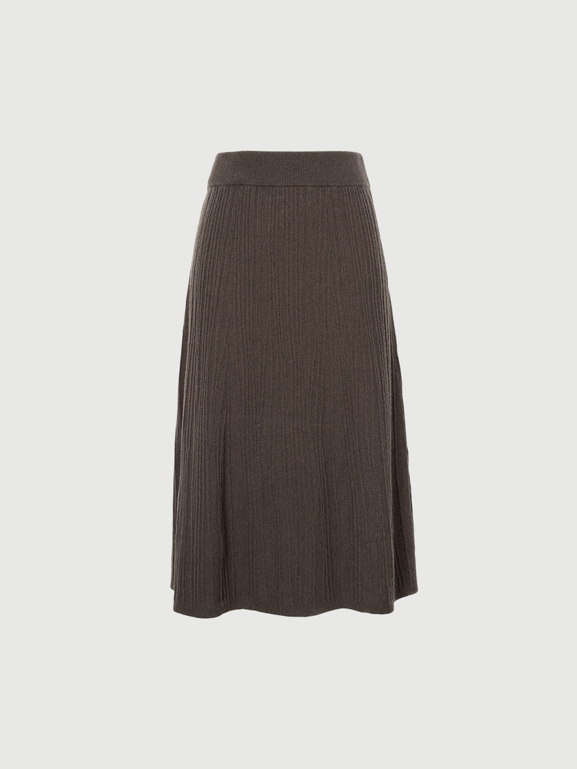 Long flared skirt