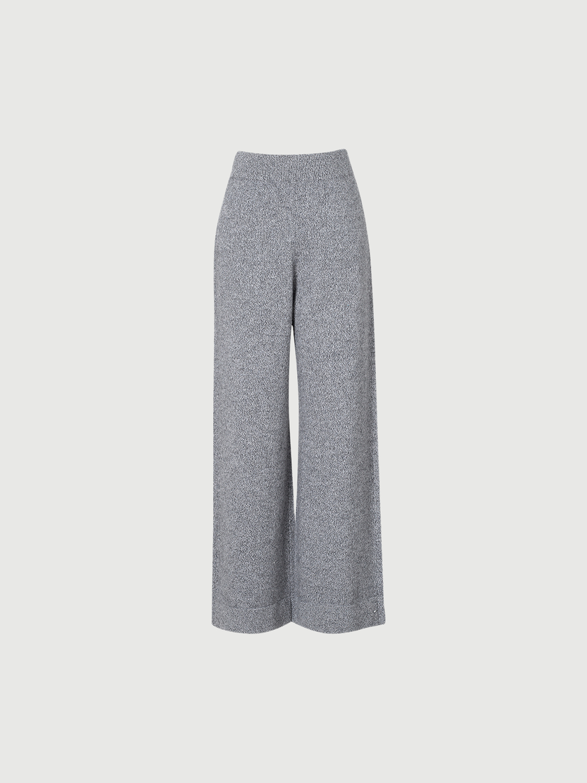 Loose gray cashmere pants