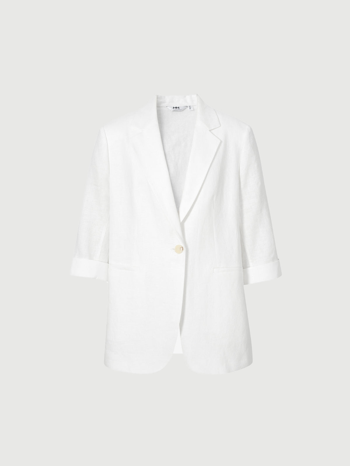 White linen blazer
