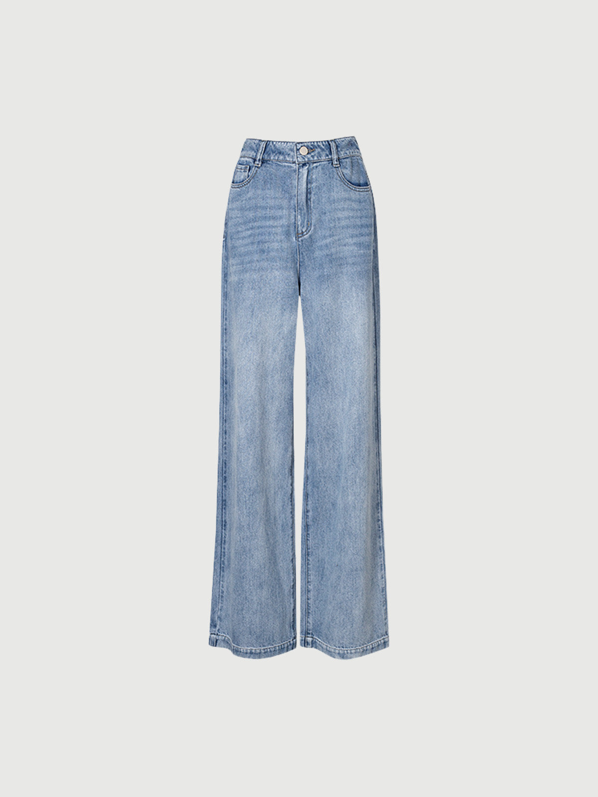 Straight blue denim cotton jeans