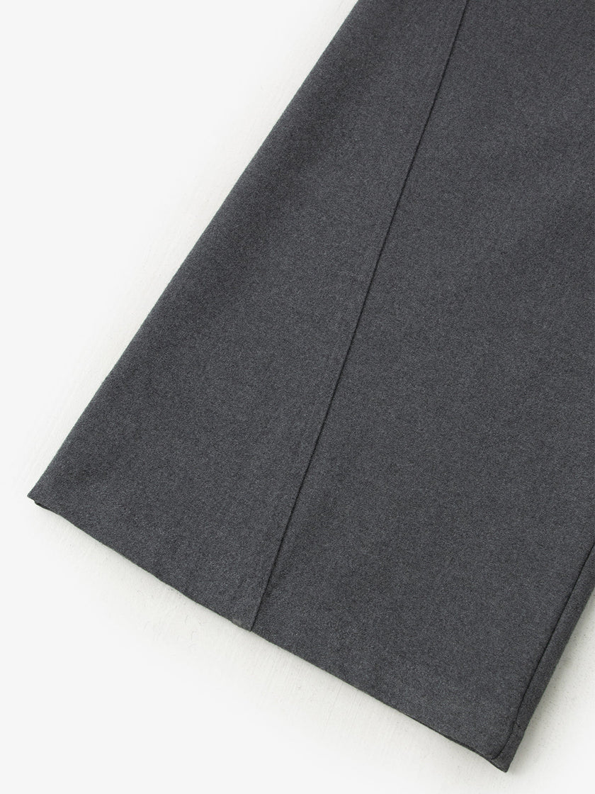 Dark gray wide leg pants