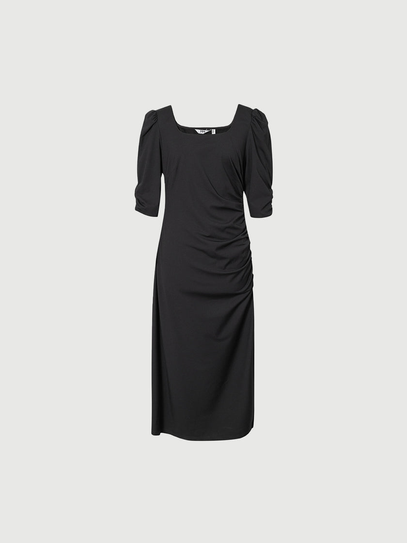 Slim black dress