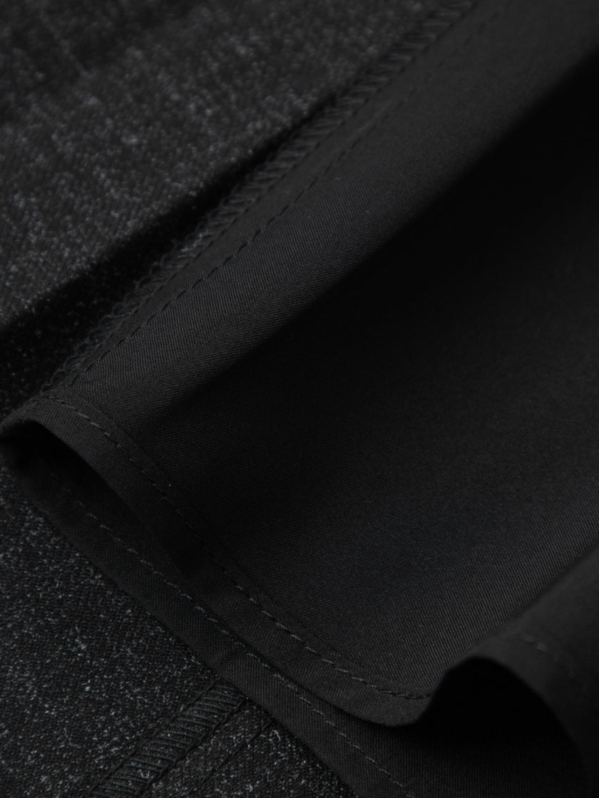 Black pleated long skirt