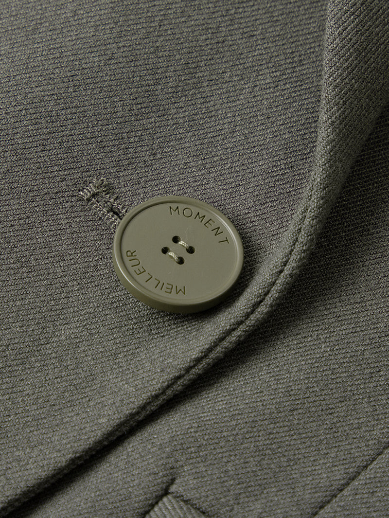 Women's Gray Peak Lapel Double Breasted Blazer Jacket