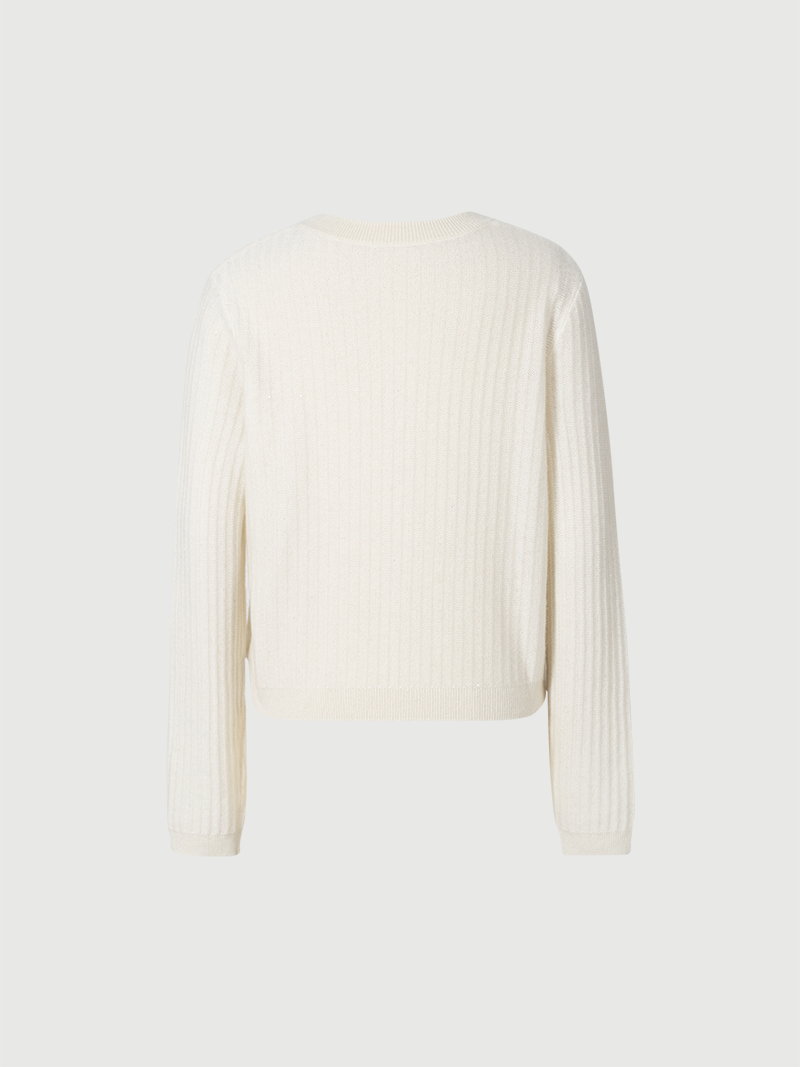 White cashmere cardigan