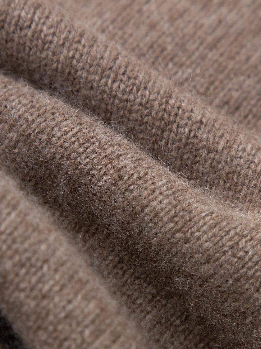 100% cashmere long-sleeved button-up cardigan