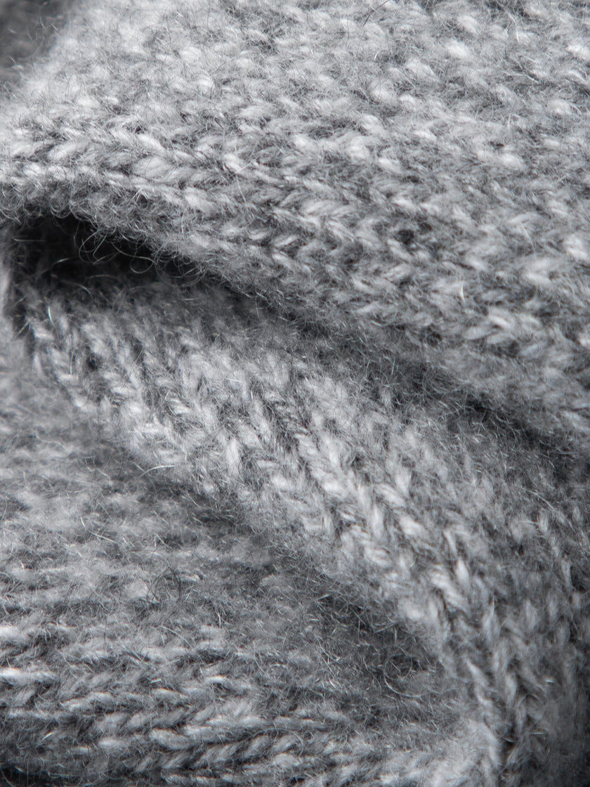 Loose gray cashmere pants