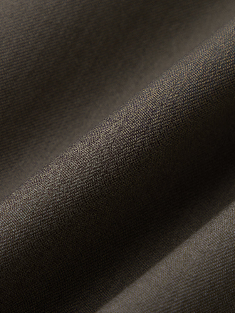 Short brown-khaki skirt with a straight cut