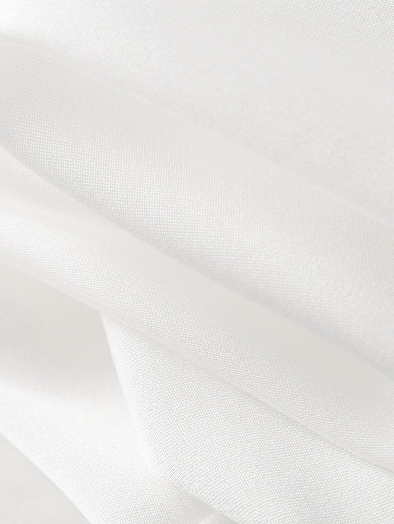 Sleeveless silk top, white, summer