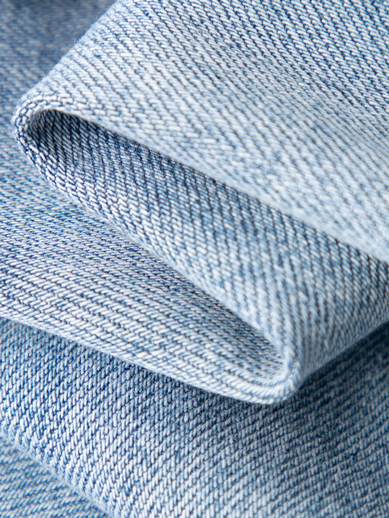 Straight blue denim cotton jeans